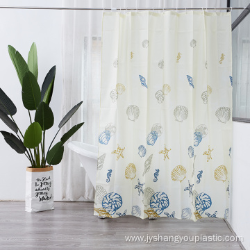 custom pe shower curtain printed